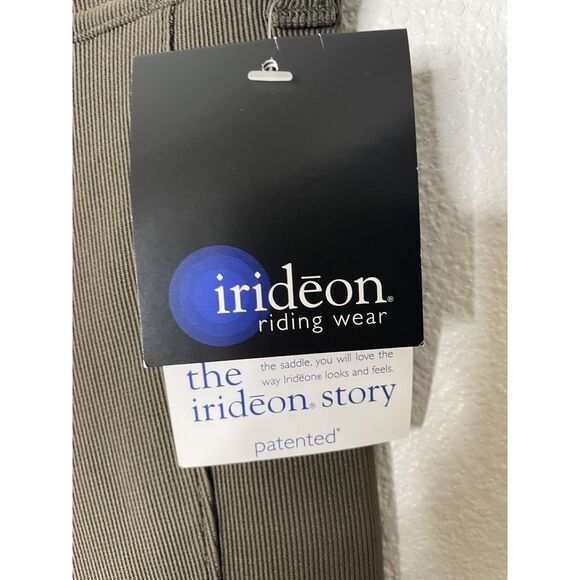 New Irideon Size XL  Knee Patches Leggings Ribbed  Breeches Dark Brown NWT - Picture 3 of 7